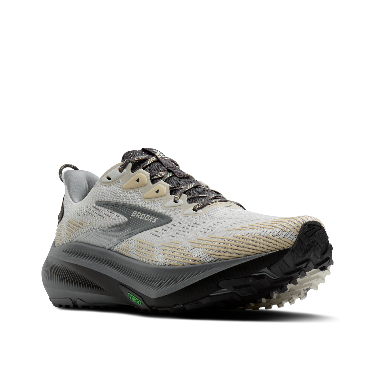 Brooks Men's Ghost Trail 015 Gray/Gray/BleachedSand pair angle