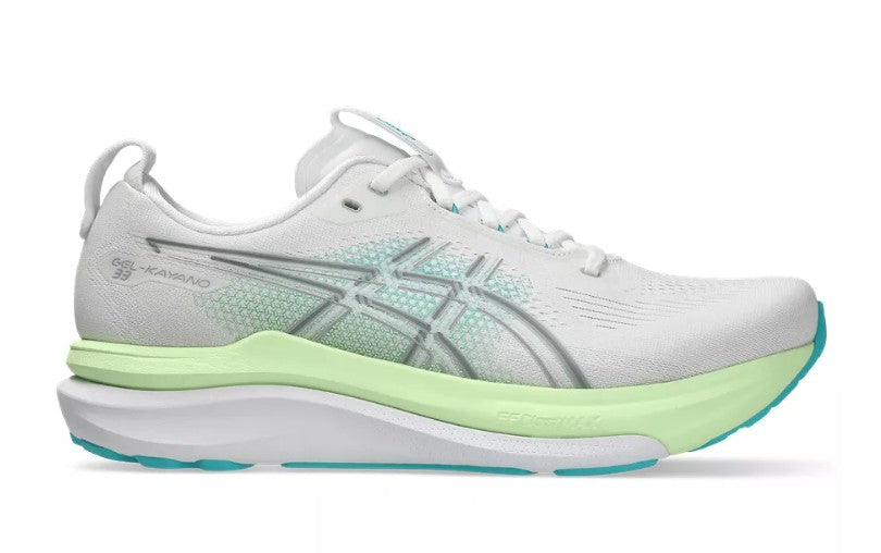 ASICS Men's Gel-Kayano 33 100 White/EnergyAqua