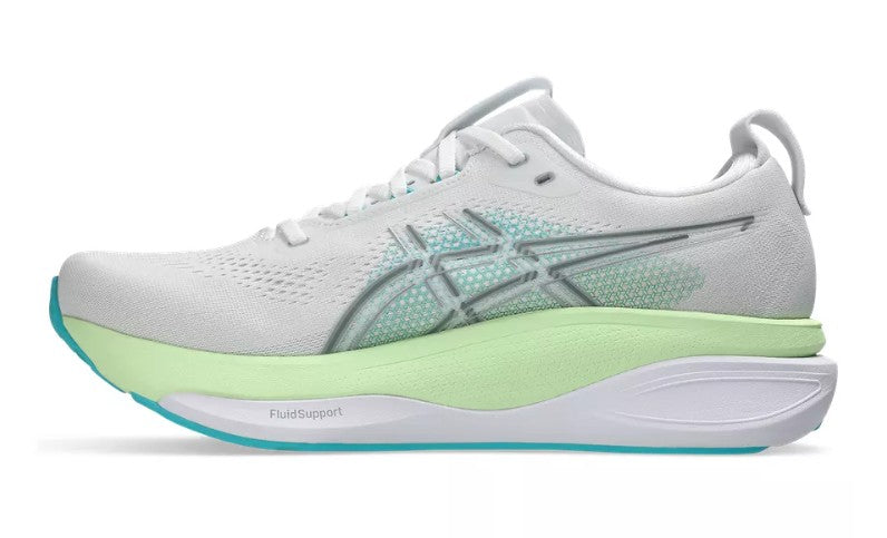 ASICS Men's Gel-Kayano 33 100 White/EnergyAqua