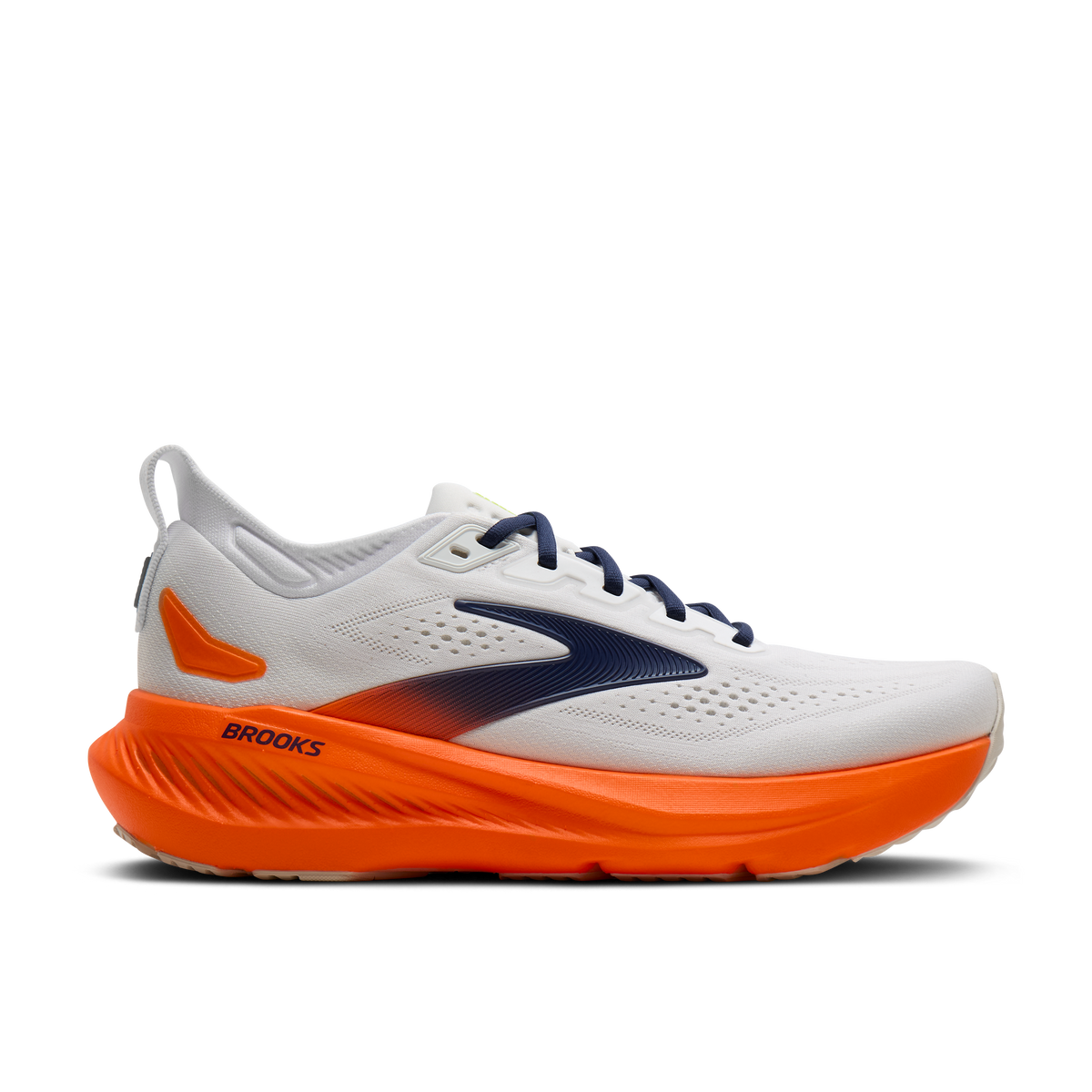 Brooks Men's Glycerin 23 177 White/Navy/Orange lateral
