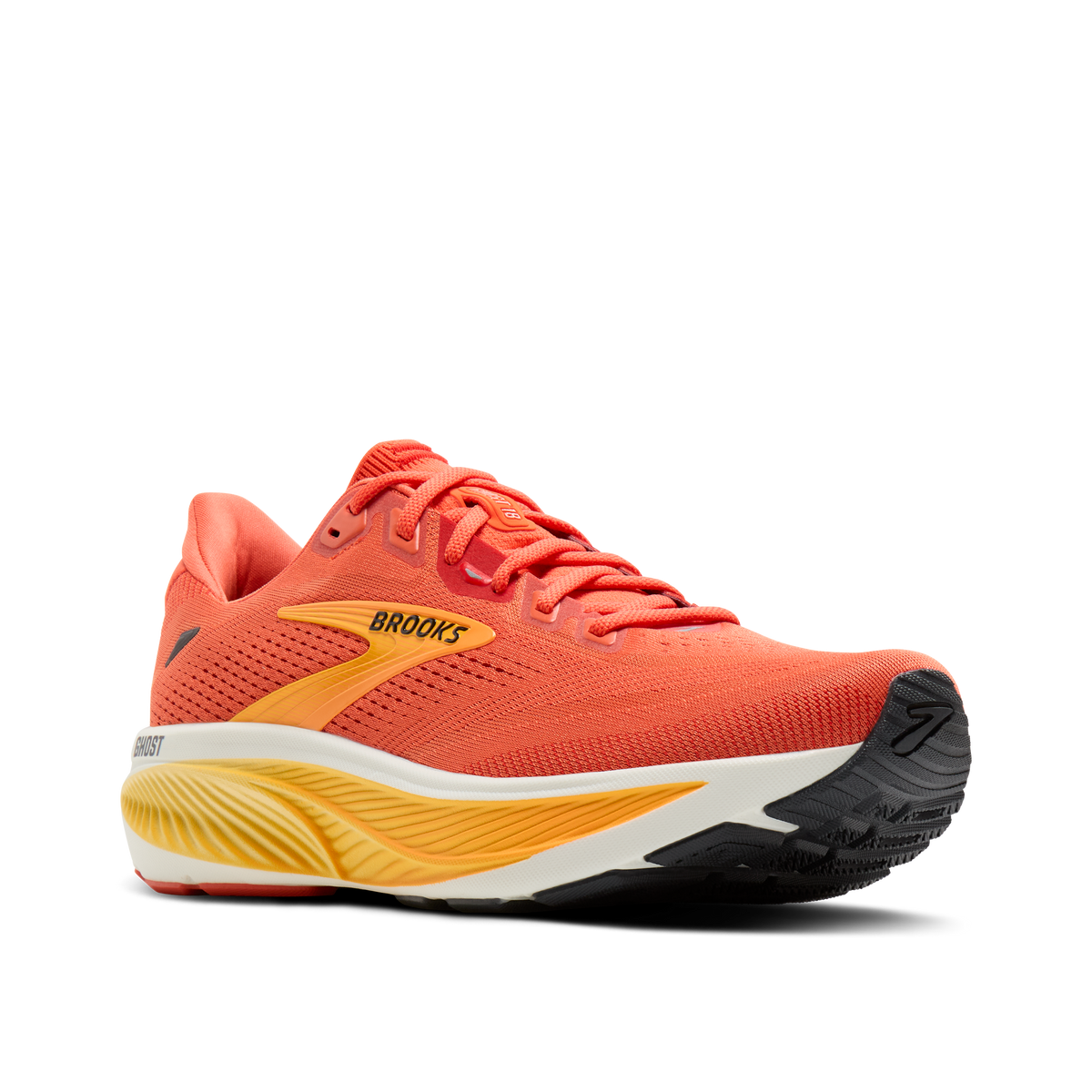 Brooks Men's Ghost 18 846 Tigerlily/Orange/Pearl pair angle