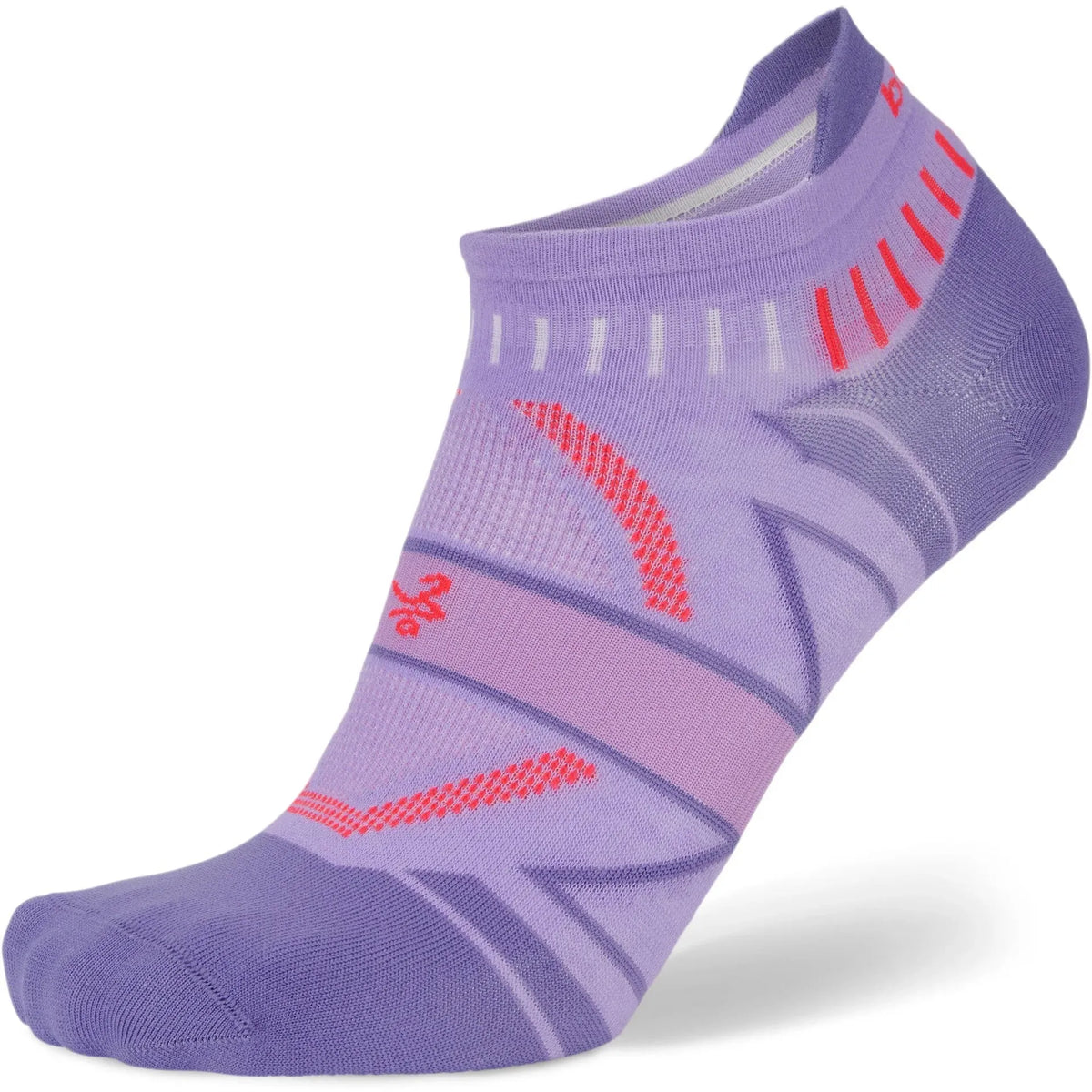 Balega Hidden Dry No Show 0660 Purple/Red/Navy