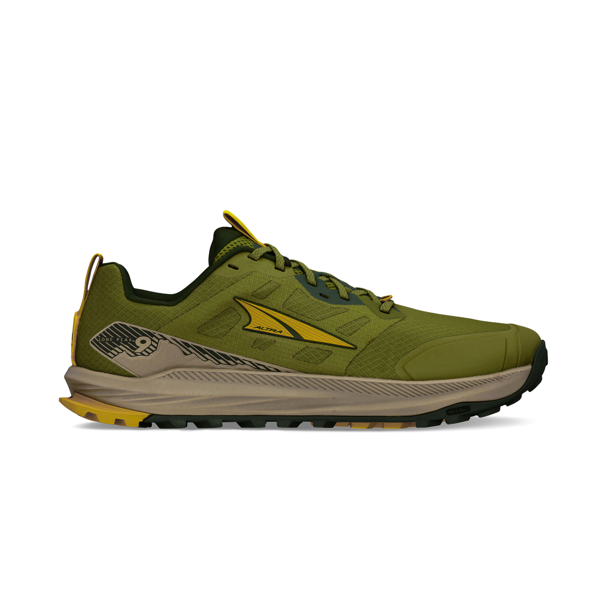 Altra Men's Lone Peak 9 330 Green lateral