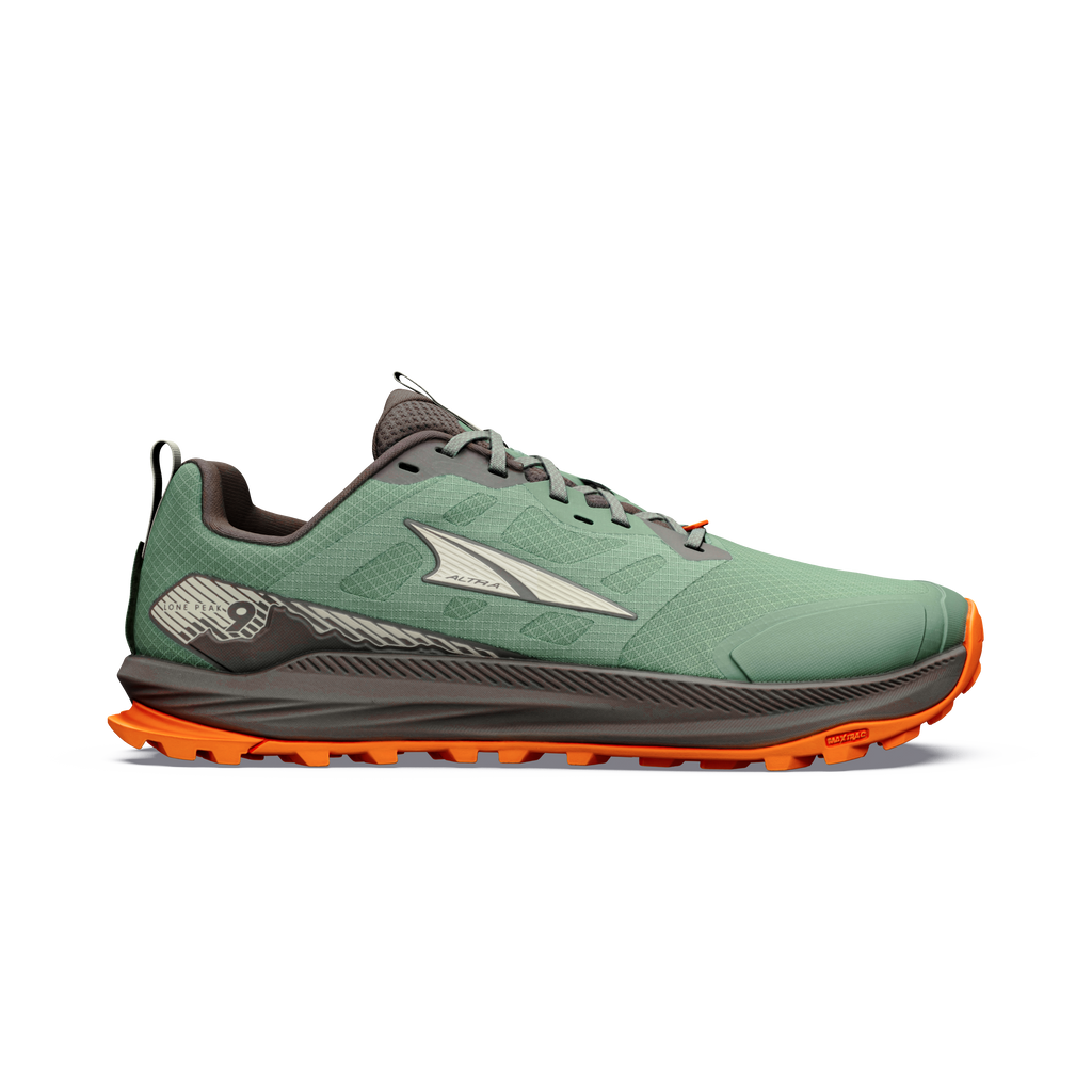 Altra Men's Lone Peak 9 89E SeaSpray/OysterGrey pair angle