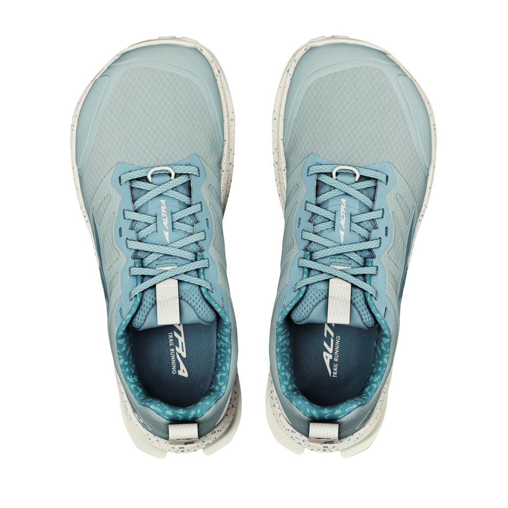 Altra Women's Lone Peak 9 88A GreenMilieu/SeaPn/Bwt pair angle