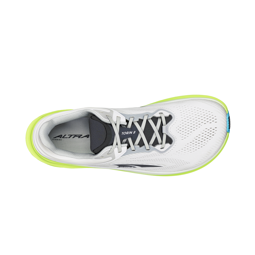 Altra Men's Torin 8 102 White/Lime outsole
