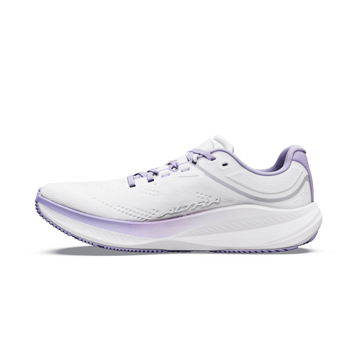 Altra Women's Torin 9 72D White/White/Wisteria heel