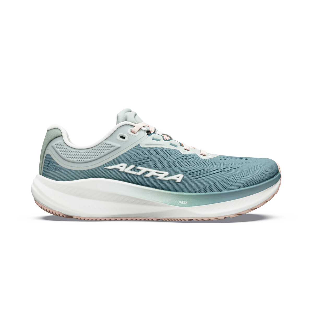 Altra Women's Torin 9 73I SeaPine/Ice/Greenmileu lateral