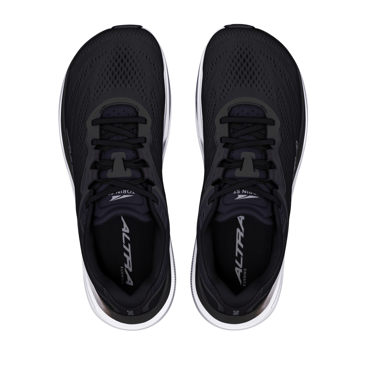 Altra Men's Torin ST 91N Black/Black/White pair angle