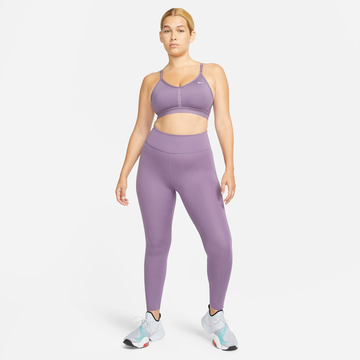 Women's One Luxe Tights 574 Plum pair angle