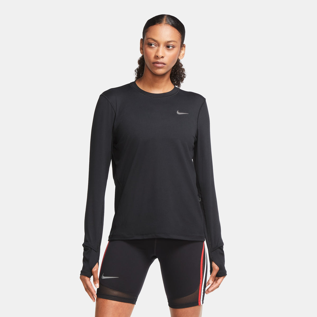 WOMAN'S DRI FIT Long Sleeve 010 Black/Black lateral