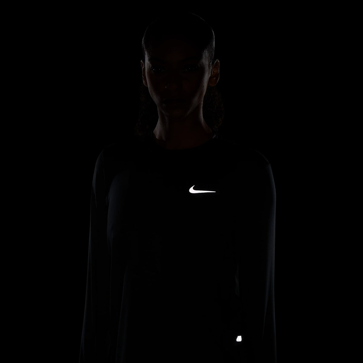 WOMAN'S DRI FIT Long Sleeve 010 Black/Black detail 2