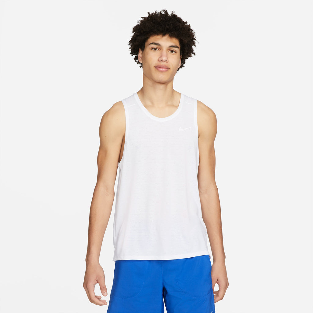 Nike Men's white tank 100 White/Silver lateral