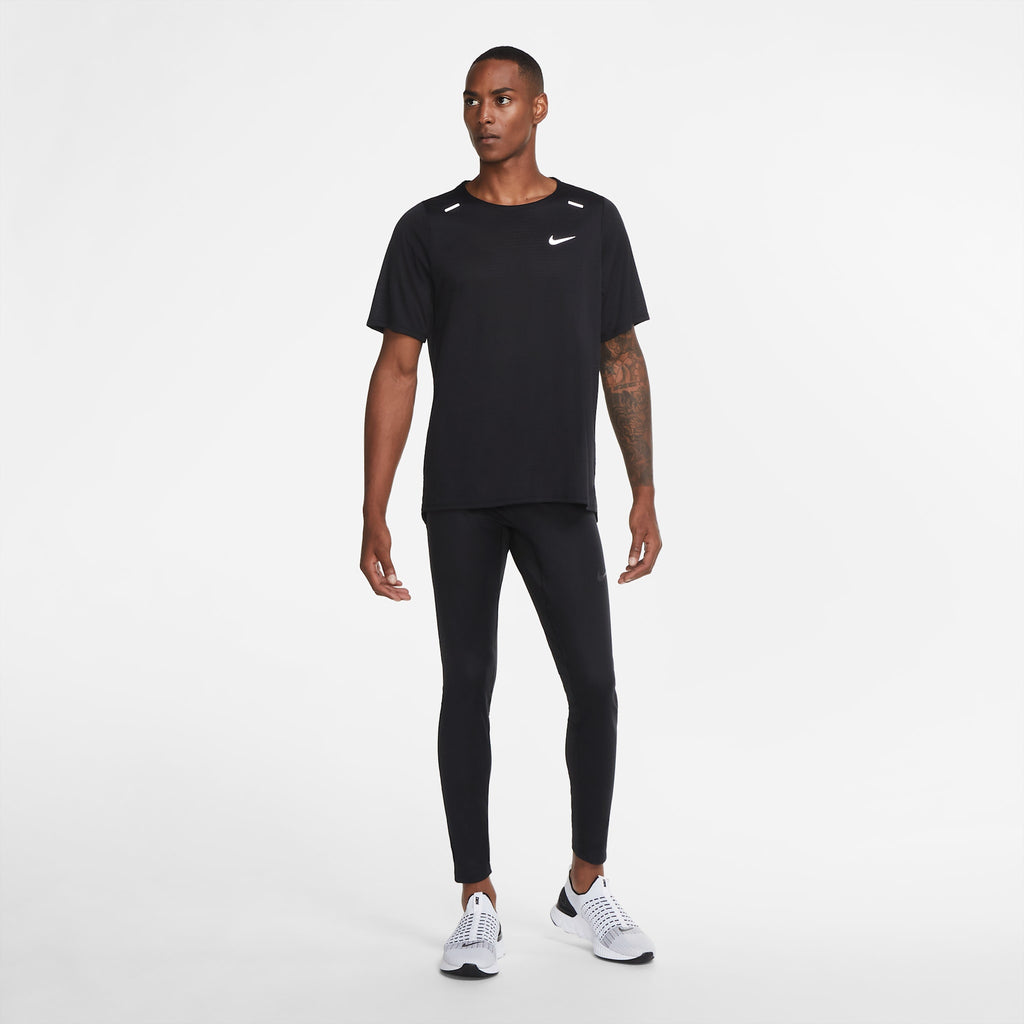 Nike Men's Shield Tech Tight 010 Black heel