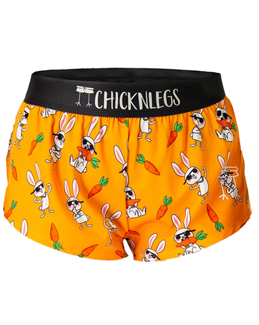ChicknLegs Women's 1.5" Split Shorts Bad Bunny lateral