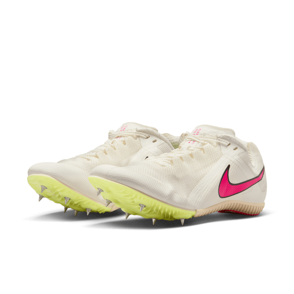 Nike Zoom Rival Multi 101 Sail/Pink pair angle