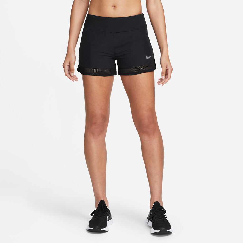 Nike Women's DriFit Shorts 010 Black/Silver lateral