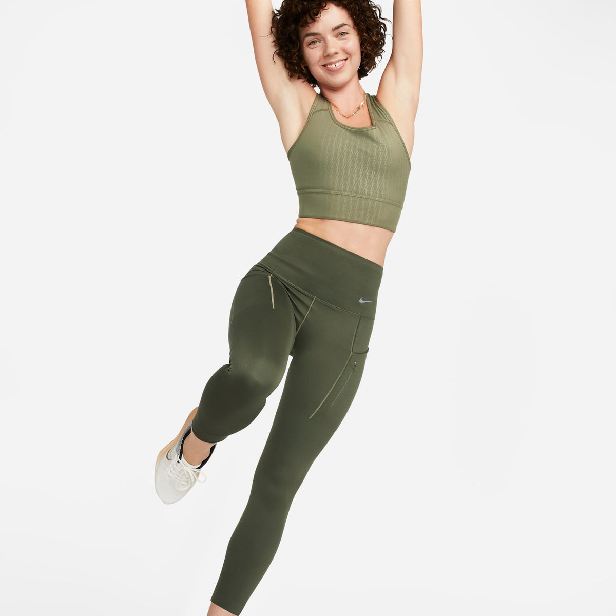 Nike Dri-Fit Tight 325 Green/Black lateral
