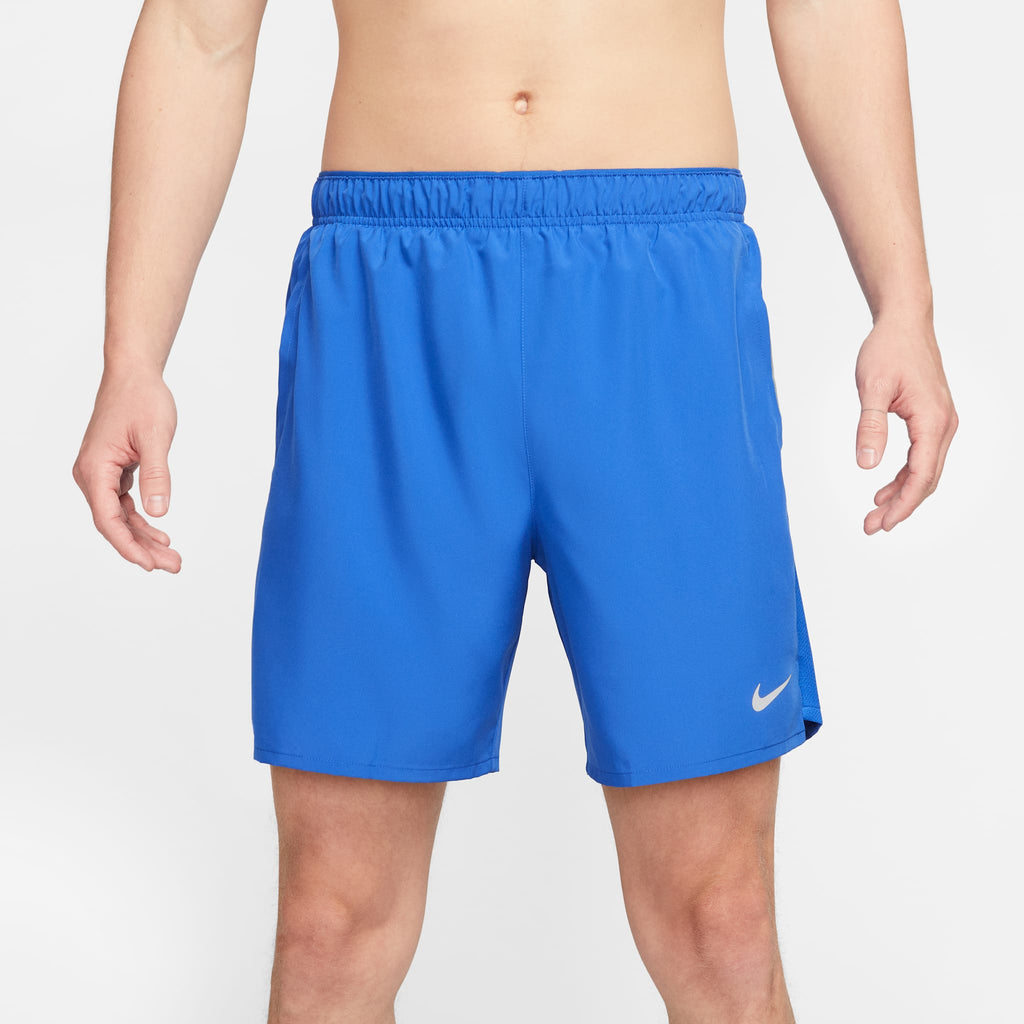 Men's Dri-FIT 7" Challenger Brief-Lined Running Shorts 480 Game Royal/Game Royal/Reflective Silver outsole