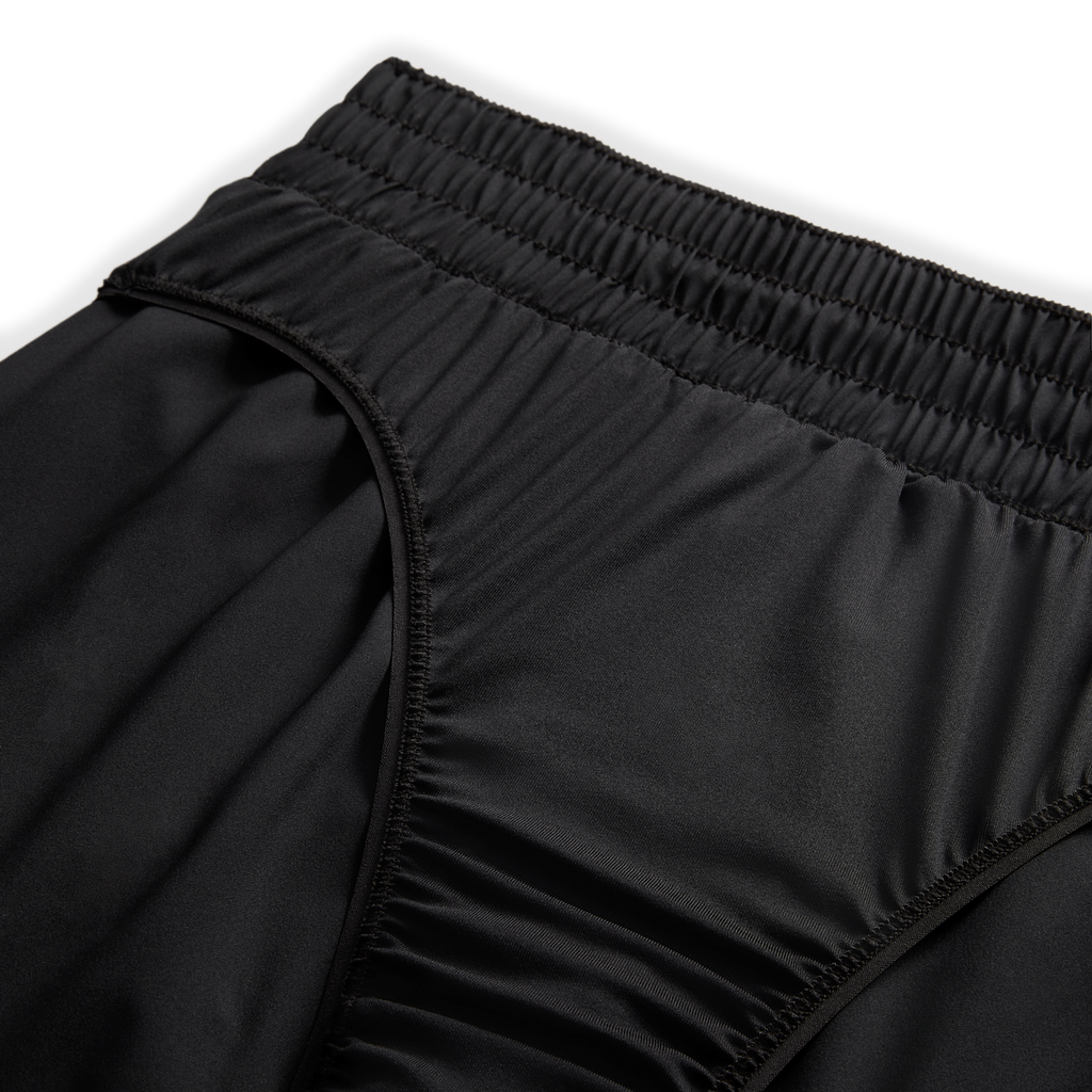 Nike Women's Dri-Fit Mid-Rise 3" Brief-Lined Shorts 010 Black/Reflective Silver top