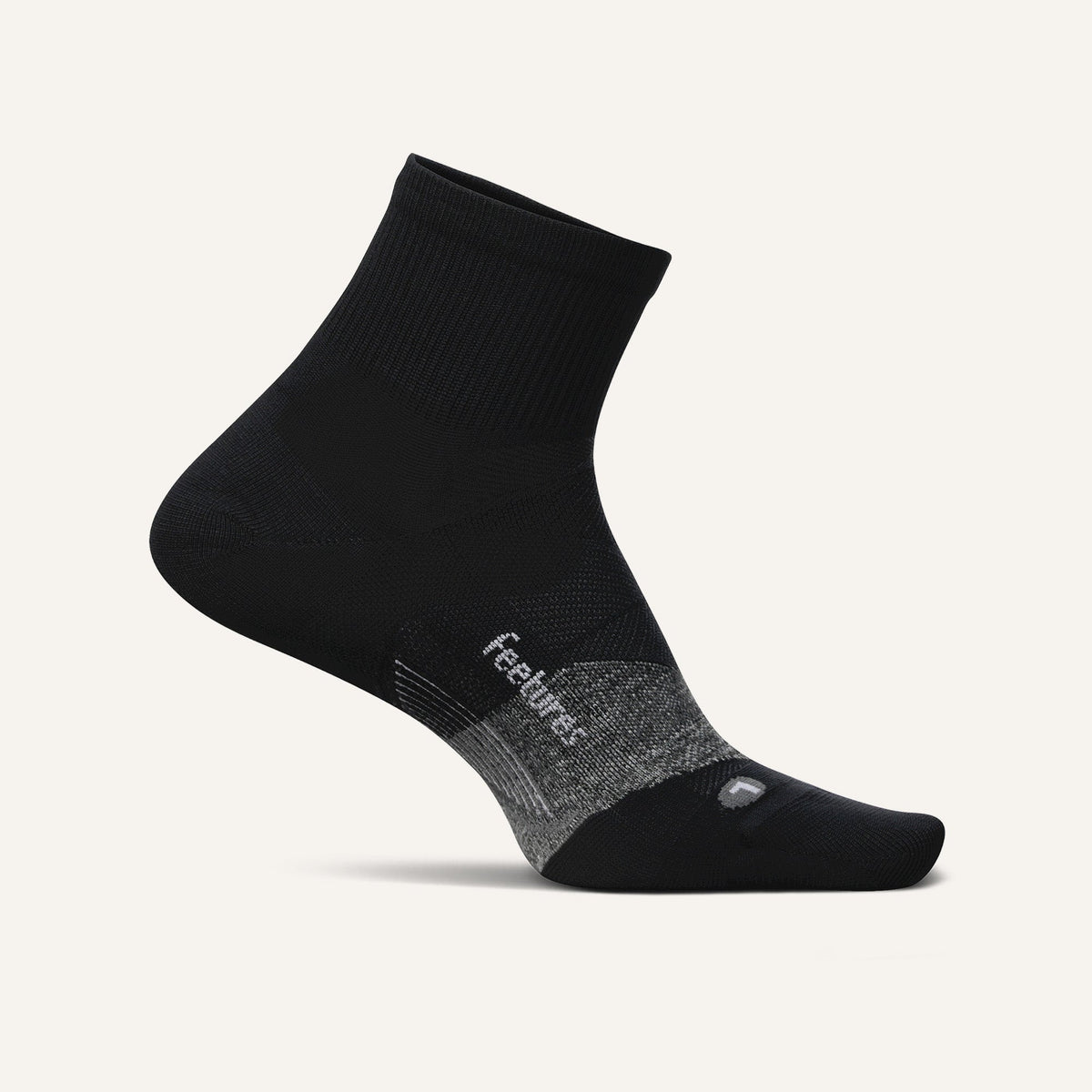 Feetures! Elite Ultra Light Quarter Black lateral