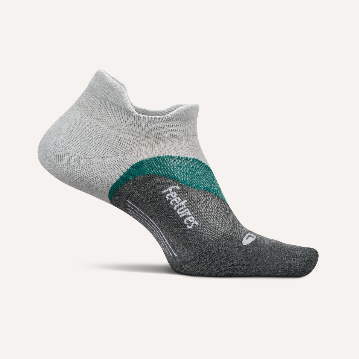 Feetures! Elite Light Cushion No Show Stone Ivy lateral