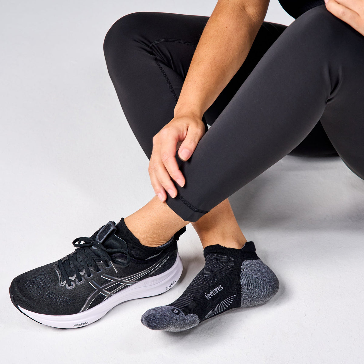 Feetures! Elite Max Cushion No Show New Black heel
