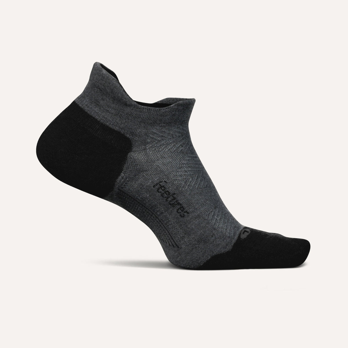 Feetures! Elite Max Cushion No Show New Gray lateral