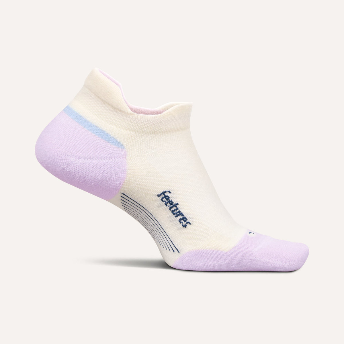 Feetures! Elite Max Cushion No Show Lilac Breeze lateral