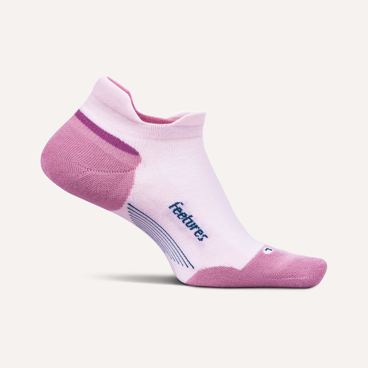 Feetures! Elite Max Cushion No Show Pink Salt lateral