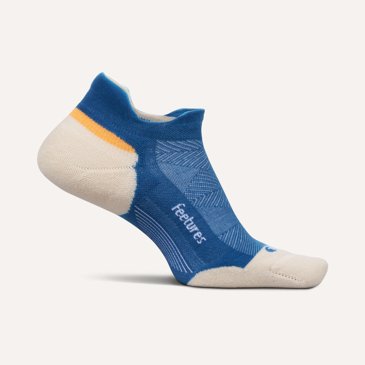 Feetures! Elite Max Cushion No Show Rally Blue lateral