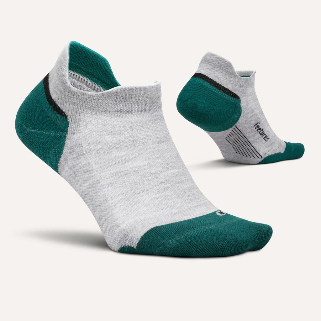 Feetures! Elite Max Cushion No Show Stone Ivy pair angle
