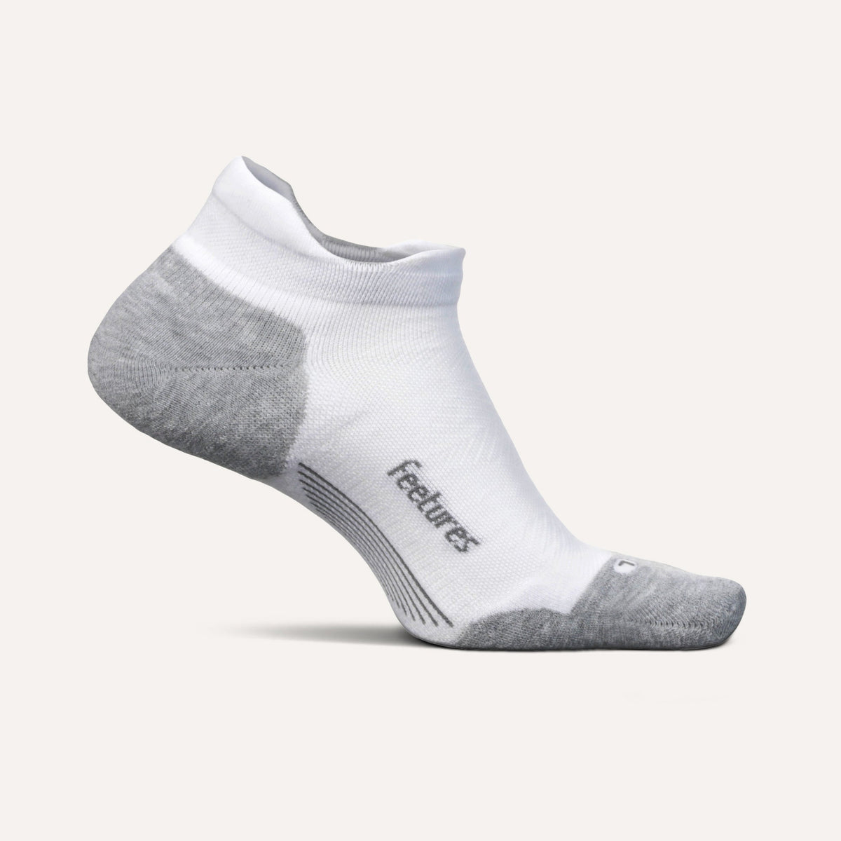 Feetures! Elite Max Cushion No Show New White lateral