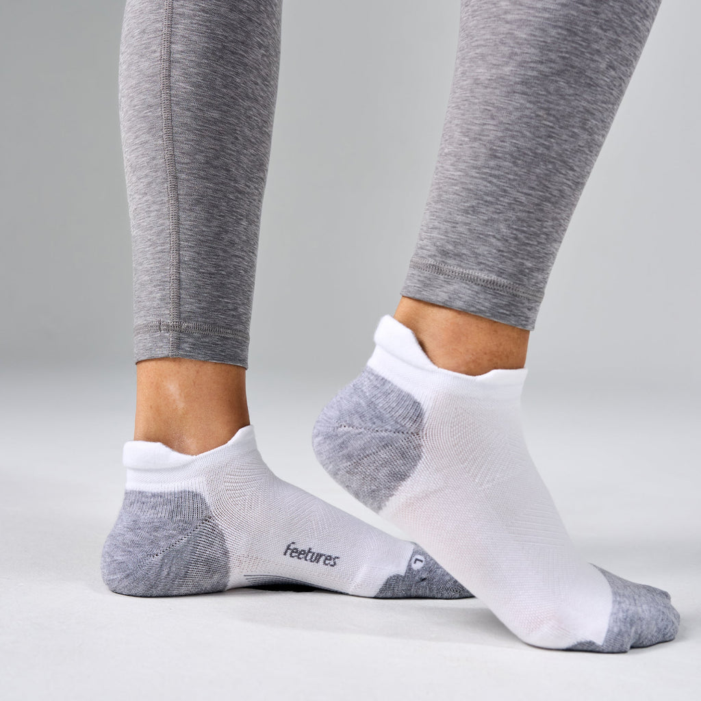 Feetures! Elite Max Cushion No Show New White medial