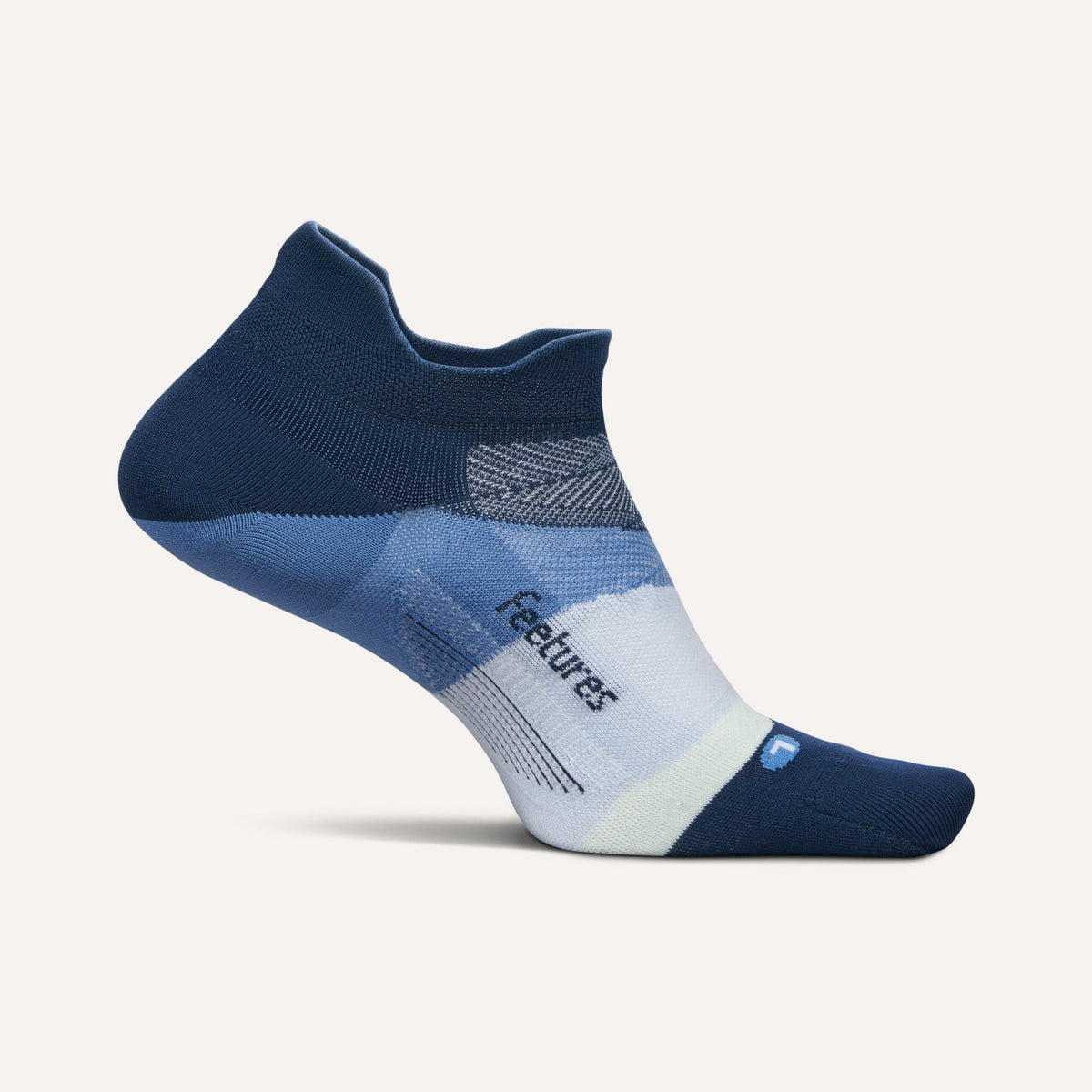 Feetures! Elite Ultra Light No Show Blue Wave lateral