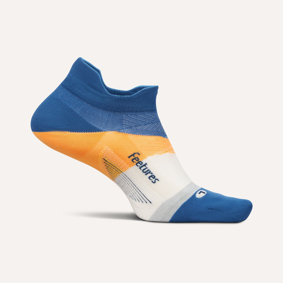 Feetures! Elite Ultra Light No Show Rally Blue lateral