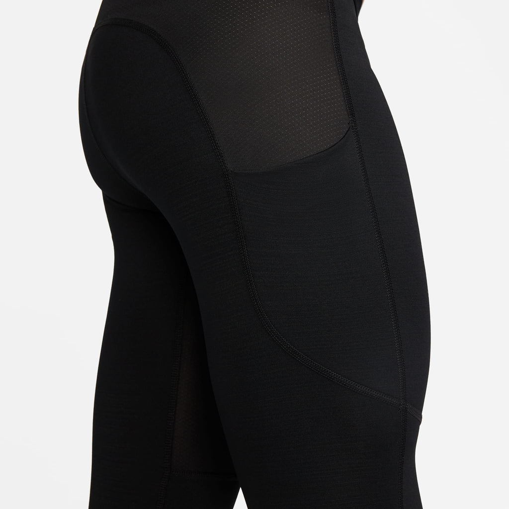 Men's Pro Warm Tights Black heel