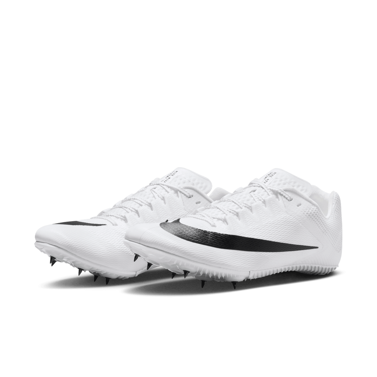 Nike Zoom Rival Sprint 100 White/Black-MetallicSilver pair angle