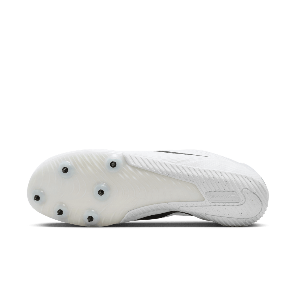 Nike Zoom Rival Sprint 100 White/Black-MetallicSilver outsole