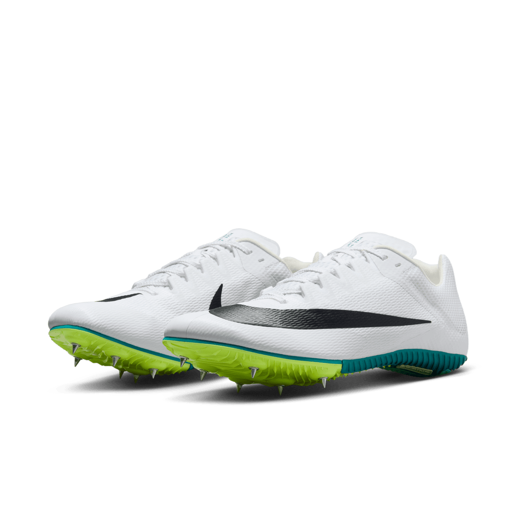 Nike Zoom Rival Sprint 102 White/Black-BrightSpruce-VaporGreen pair angle