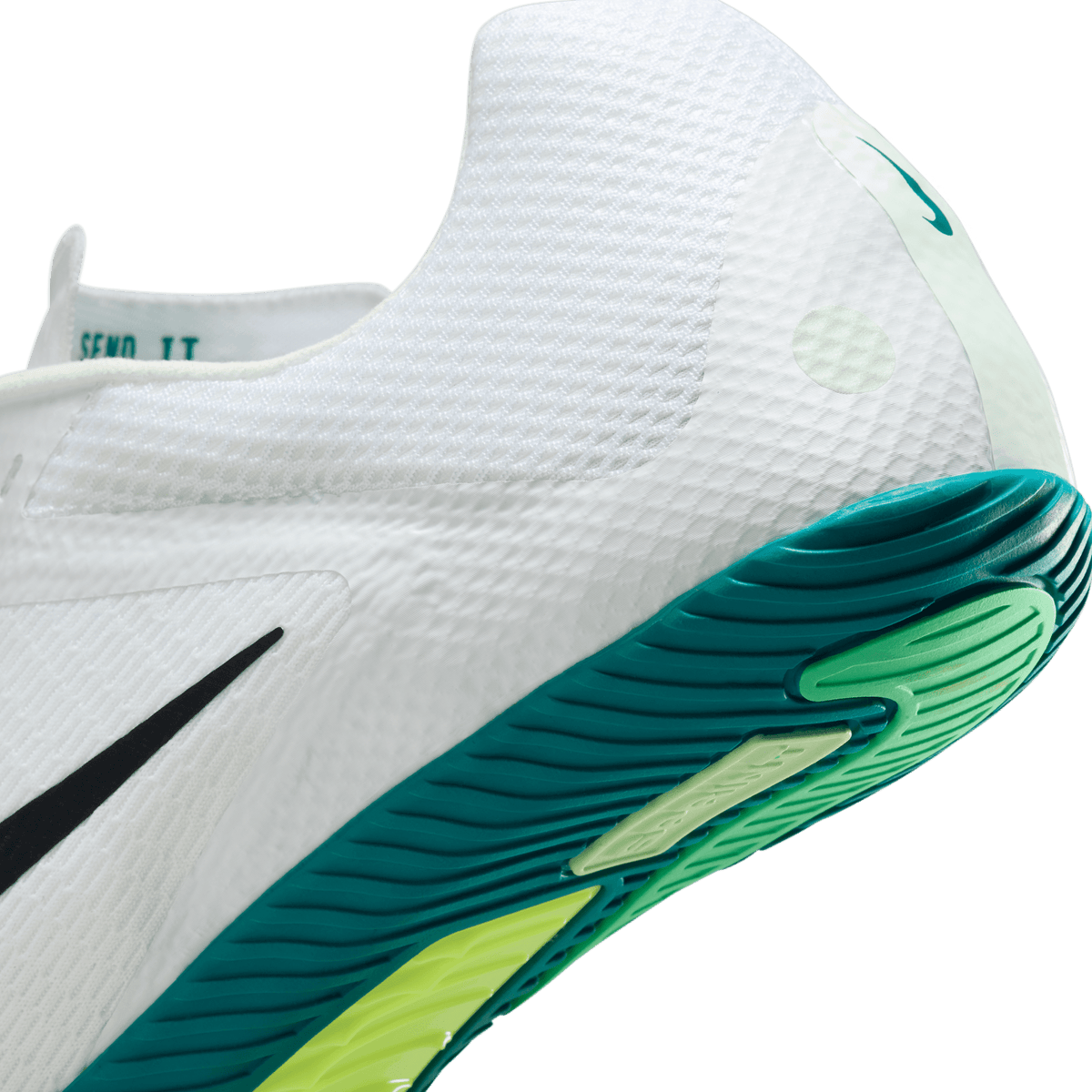 Nike Zoom Rival Sprint 102 White/Black-BrightSpruce-VaporGreen detail 2