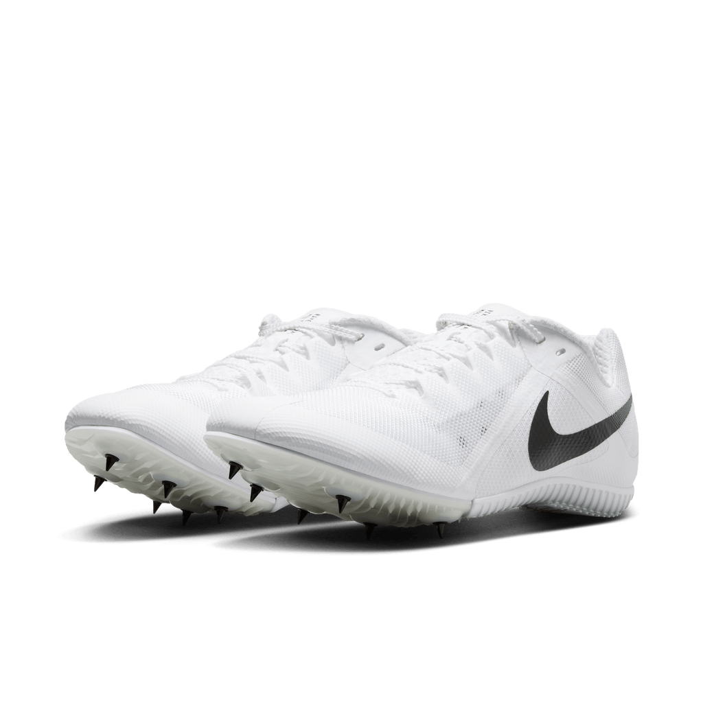 Nike Zoom Rival Multi 100 White/Black-MetallicSilver pair angle