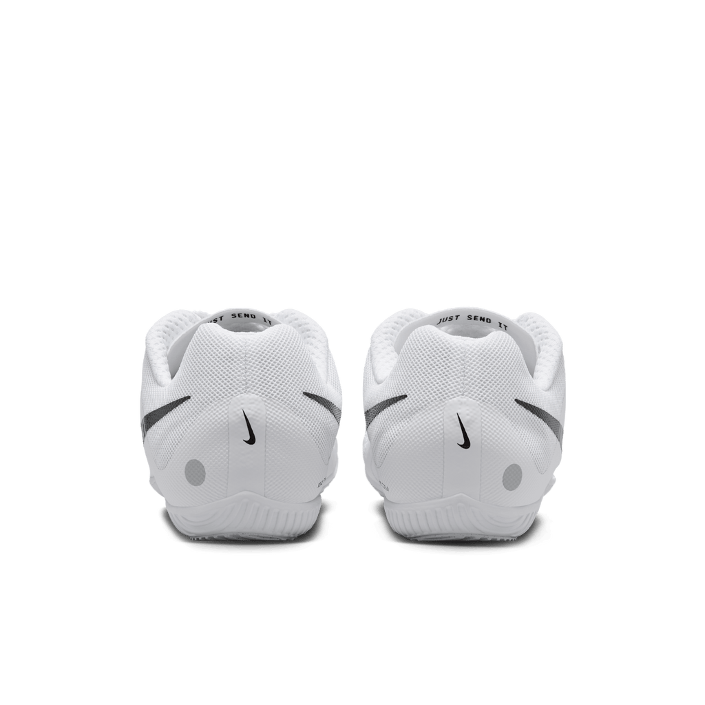 Nike Zoom Rival Multi 100 White/Black-MetallicSilver heel