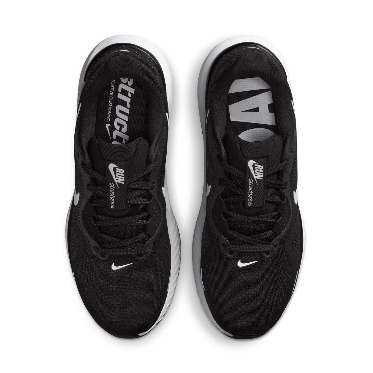 Nike Women's Structure 26 003 Black/White-CoolGrey-MetallicSilver top