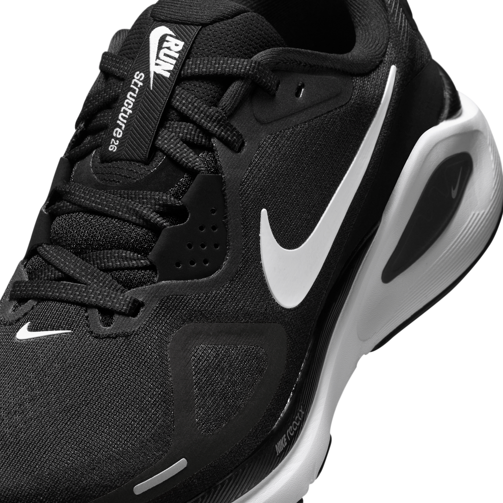 Nike Women's Structure 26 003 Black/White-CoolGrey-MetallicSilver detail