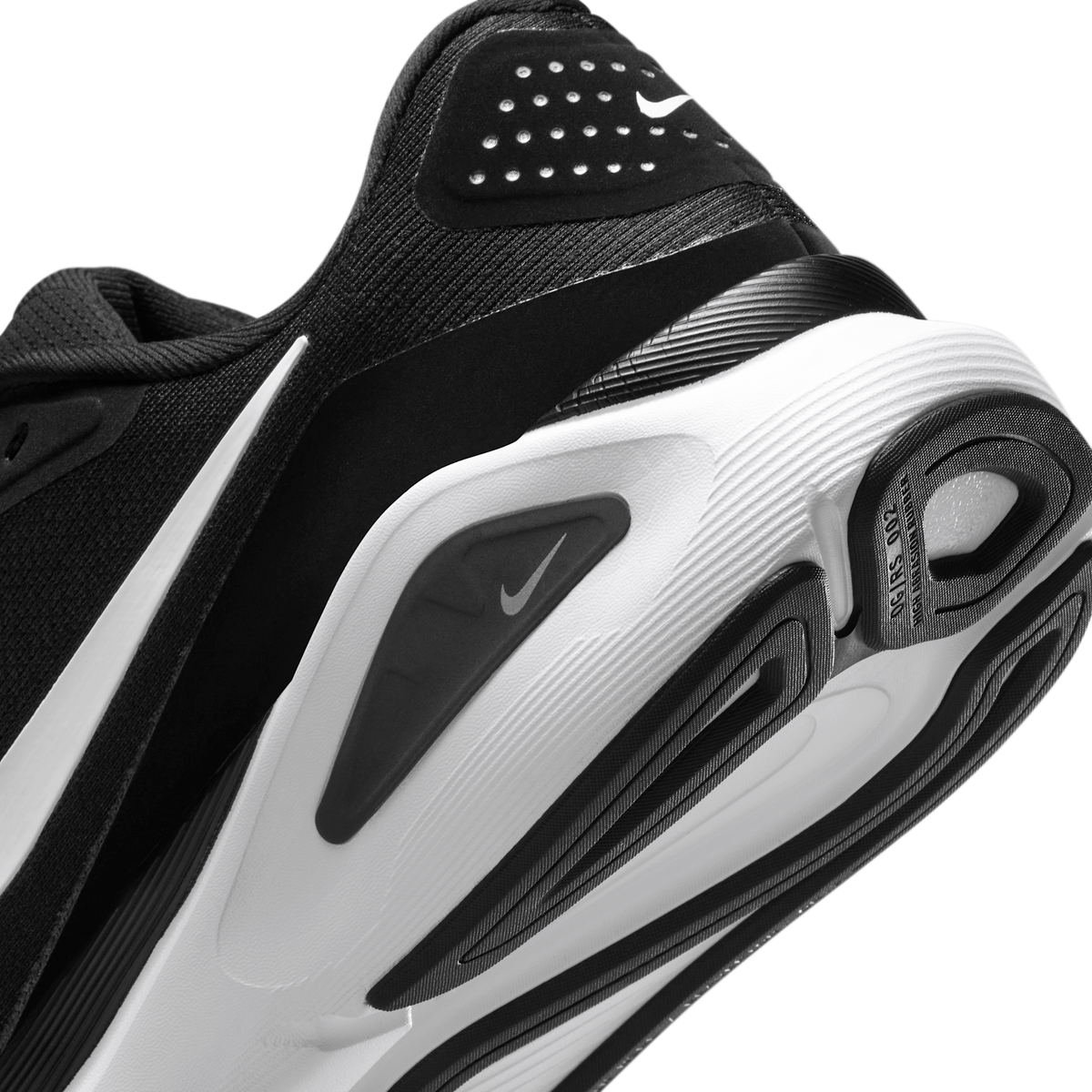 Nike Women's Structure 26 003 Black/White-CoolGrey-MetallicSilver detail 2