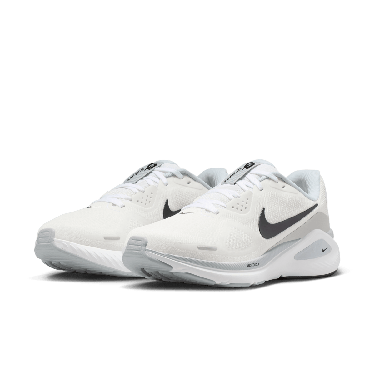 Nike Women's Structure 26 101 White/Black-PurePlatinum pair angle