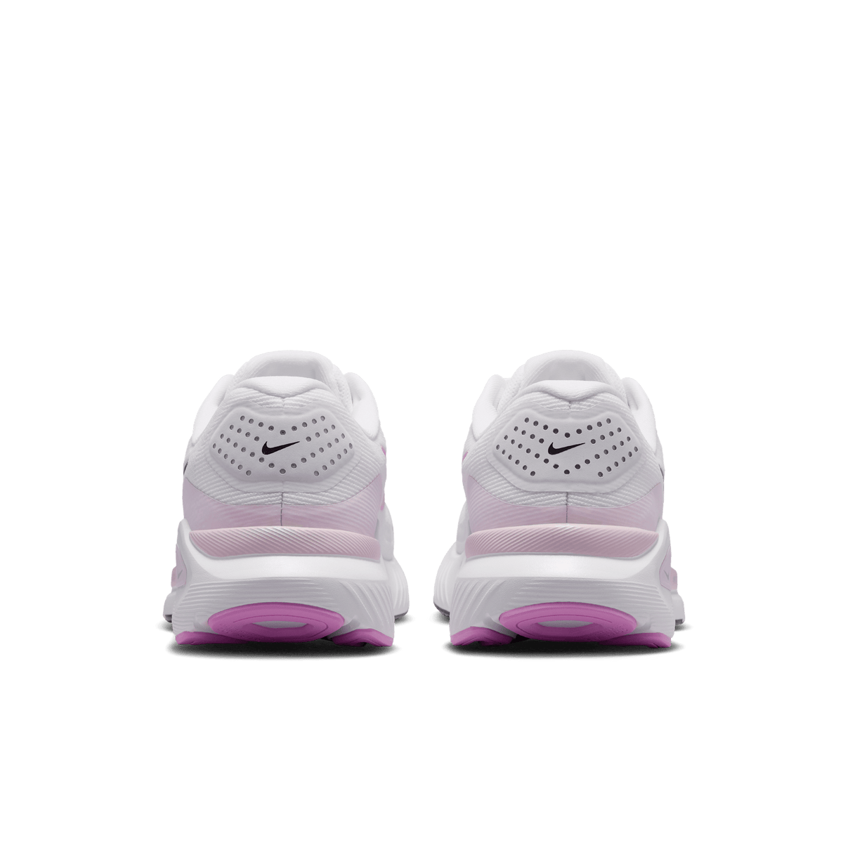 Nike Women's Structure 26 107 White/Black-BleachedLilac-LtMagenta heel