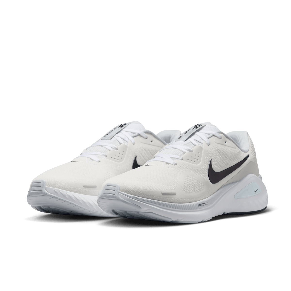 Nike Men's Structure 26 100 White/Black-PurePlatinum pair angle
