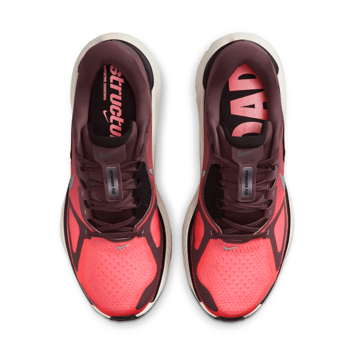 Nike Women's Structure Plus 500 Tattoo/Silver-HotLava-Black top